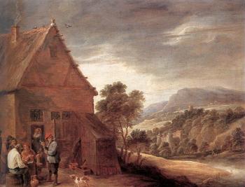 David Teniers The Younger : Before The Inn